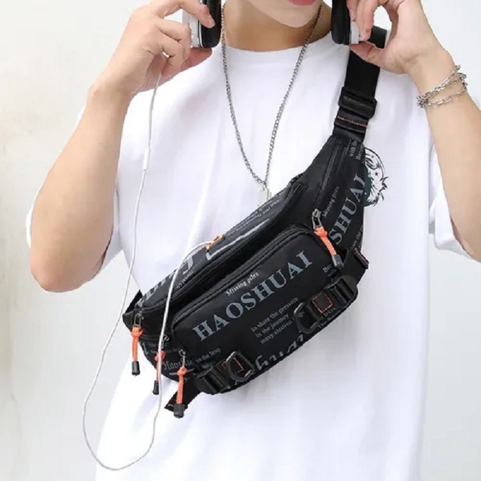 Pechera Riñonera Impermeable De Hombr Gran Capacidad