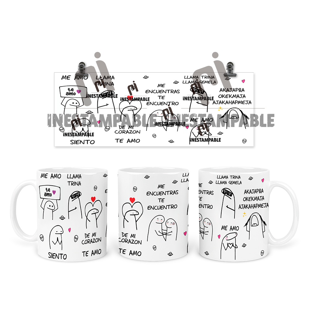 Taza Mágica Sublimada 315 Ml Flork Lenguaje Alienígena Ovni