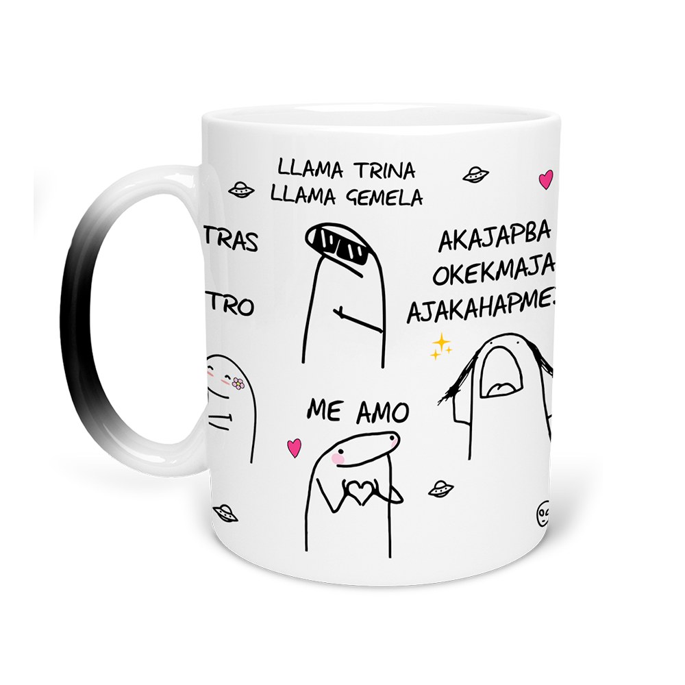 Taza Mágica Sublimada 315 Ml Flork Lenguaje Alienígena Ovni