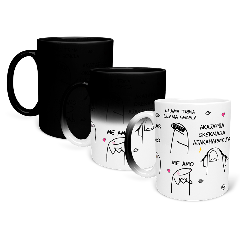 Taza Mágica Sublimada 315 Ml Flork Lenguaje Alienígena Ovni