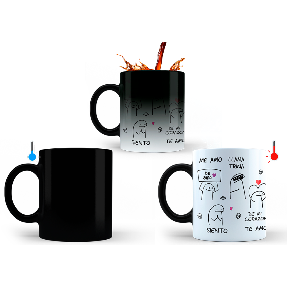 Taza Mágica Sublimada 315 Ml Flork Lenguaje Alienígena Ovni