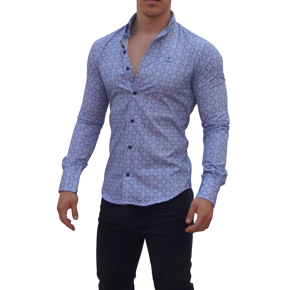 John Leopard Camisa Sublimada Manga Larga
