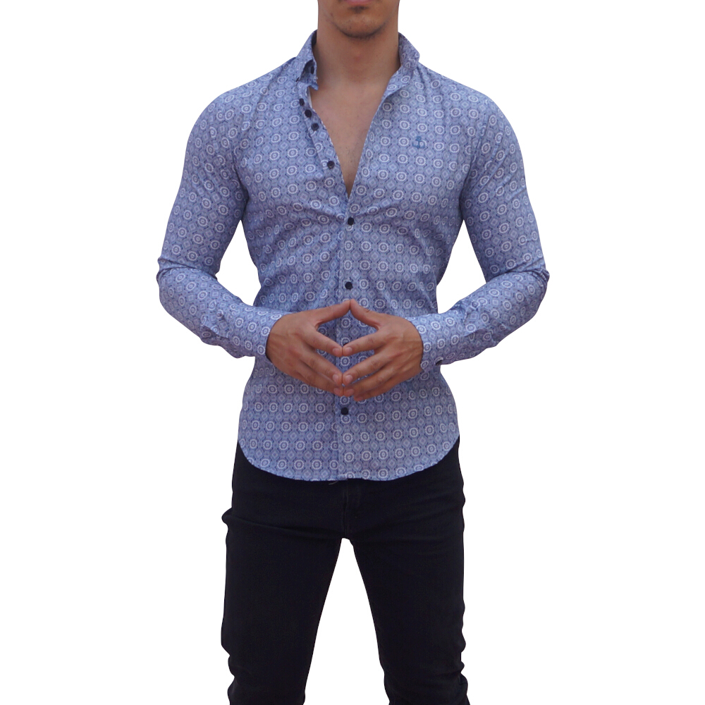 John Leopard Camisa Sublimada Manga Larga