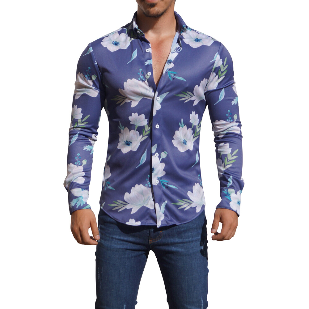 John Leopard Camisa Sublimada Manga Larga