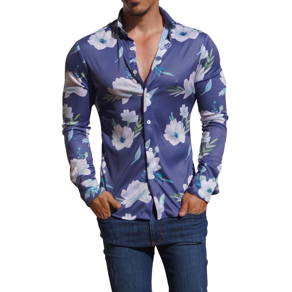 John Leopard Camisa Sublimada Manga Larga
