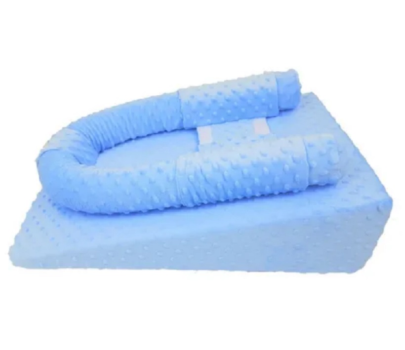Cojin Antireflujo Colchón Para Bebé Color Azul