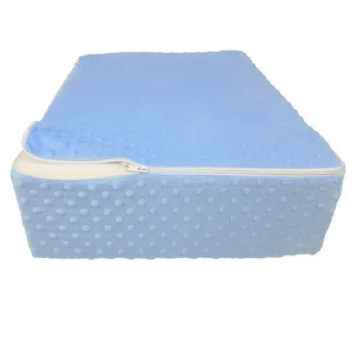 Cojin Antireflujo Colchón Para Bebé Color Azul