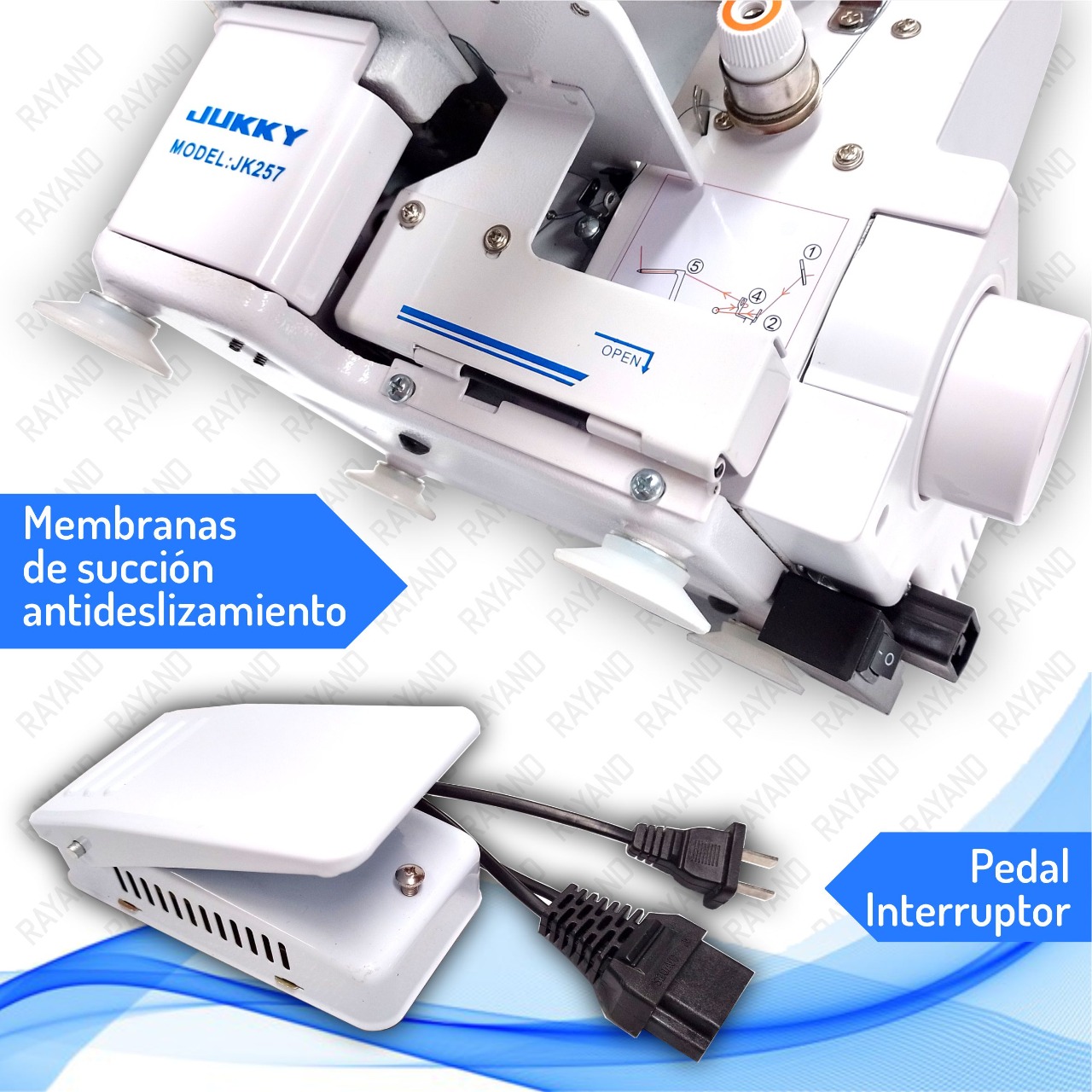 MAQUINA COLLARETERA SEMI-INDUSTRIAL MODELO JK257