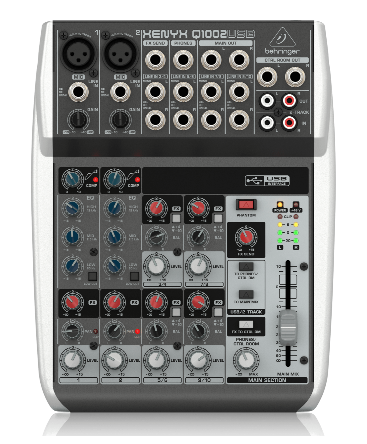 Mezcladora Behringer Xenyx Q1002usb Interfaz De Audio usb