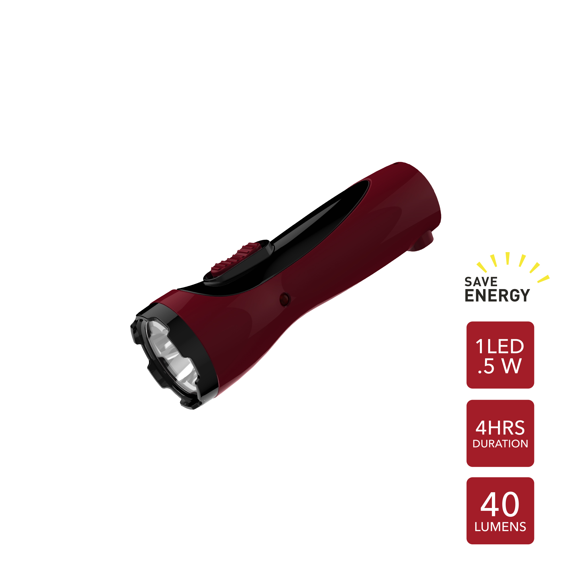 Linterna Led Recarcable De .5w Taika Tk-05rb 40 Lumenes