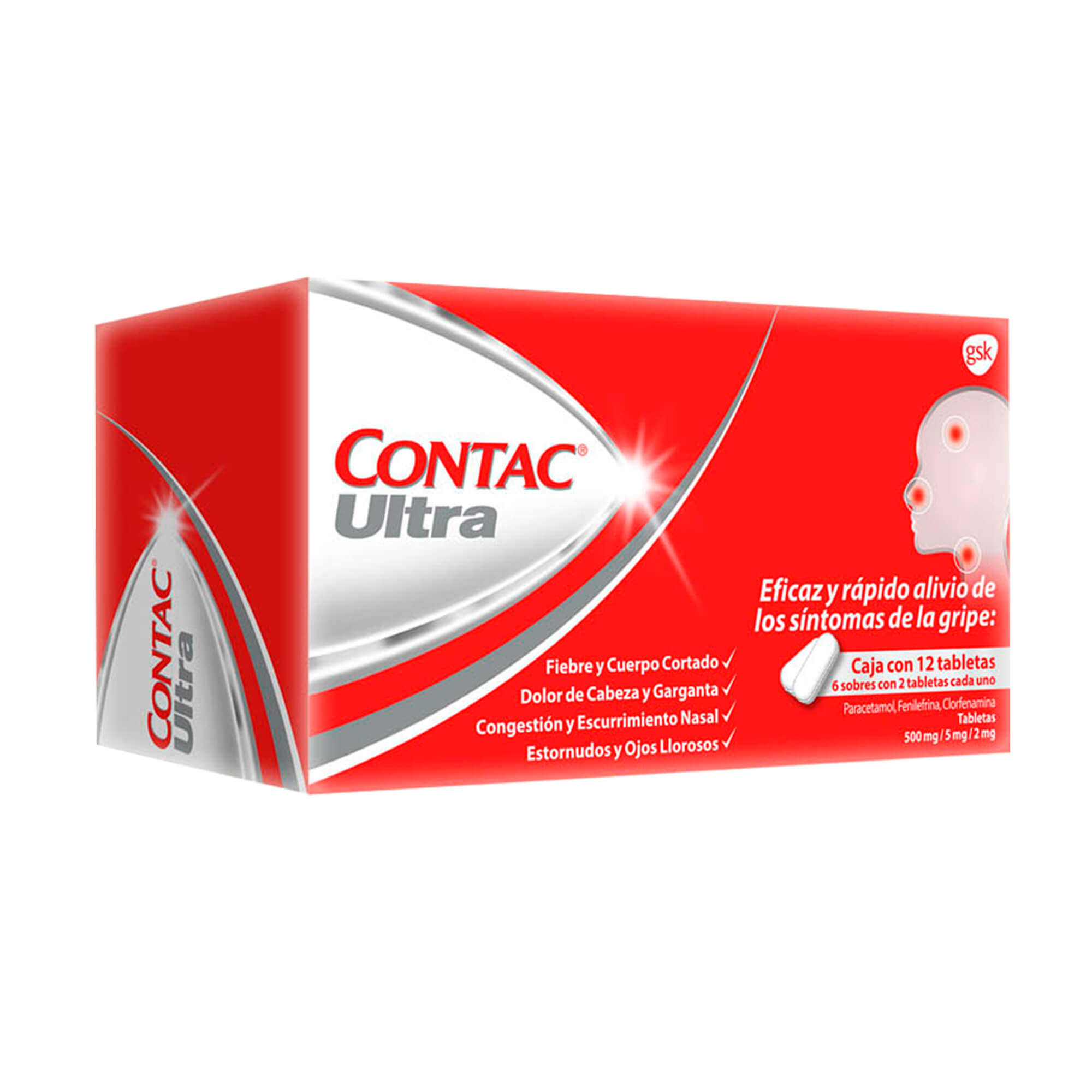 CAJA CONTAC ULTRA 12 tabletas