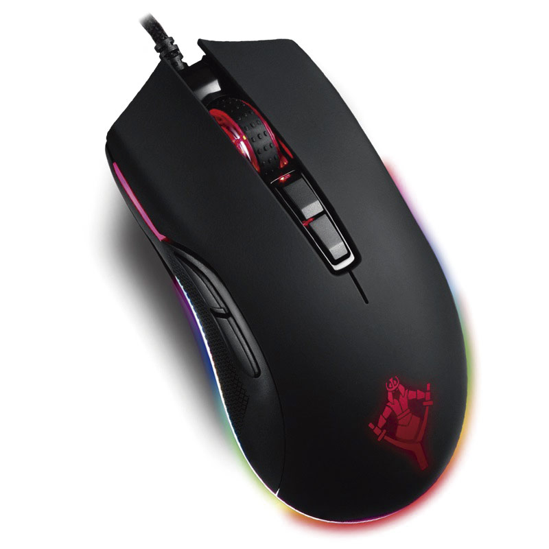 Mouse optico gaming Yeyian claymore 2000, alambrico, usb, 12000 dpi, negro/luz rgb (ymt-m2000)