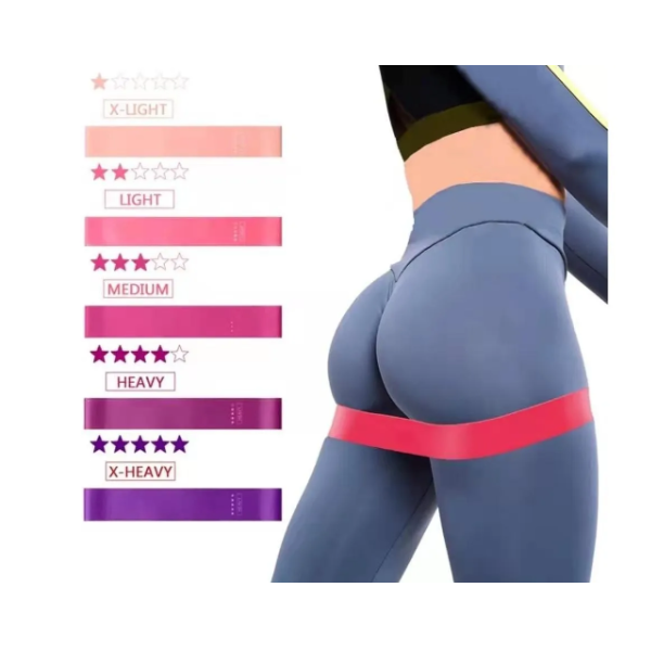 Ligas De Resistencia Set 5 Bandas De Latex Yoga Gym Fitness