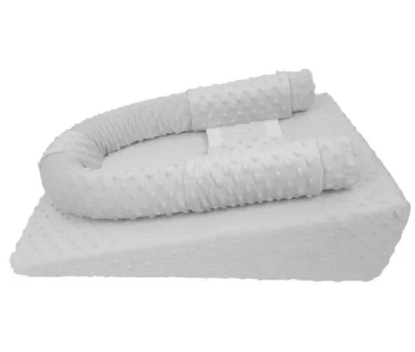 Cojin Antireflujo Colchón Para Bebé Color Gris