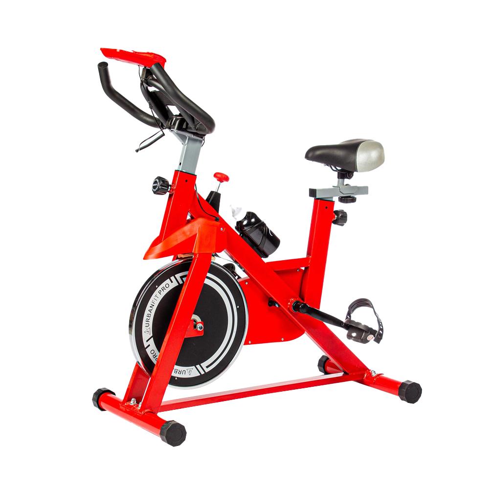 Bicicleta fija para spinning UrbanFit Pro Indoor Rojo (Reacondicionado A, Empaque Dañado)
