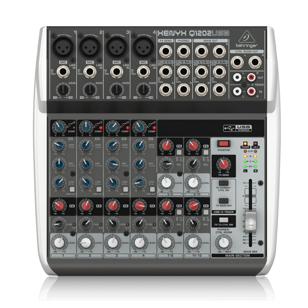 Consola Behringer Q1202usb Xenyx De 12 Canales