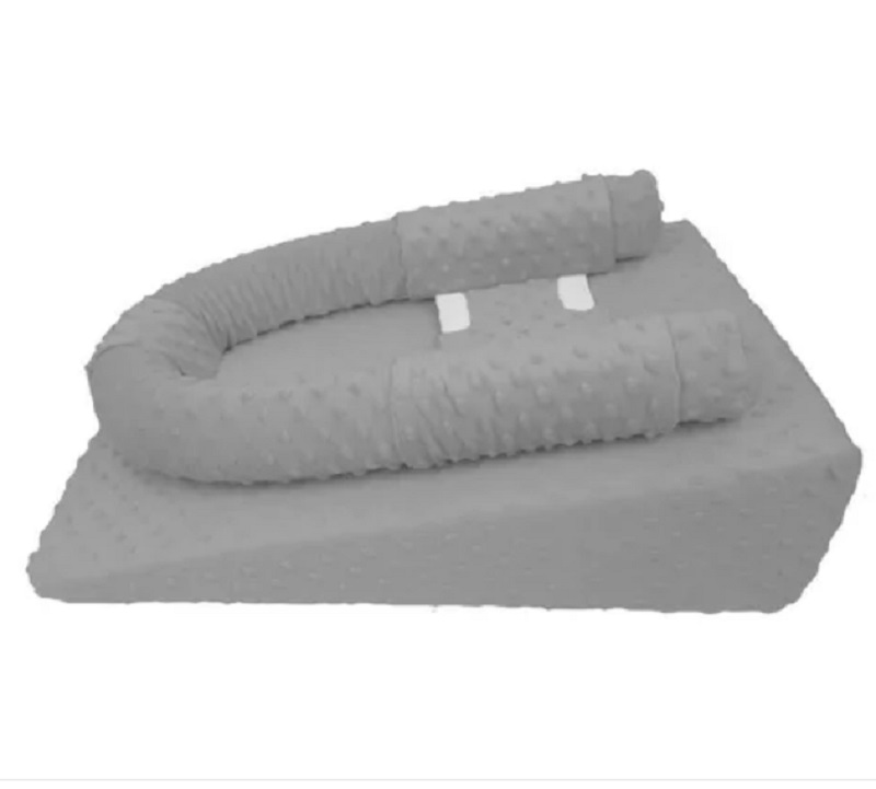 Cojin Antireflujo Colchón Para Bebé Color Gris Oscuro