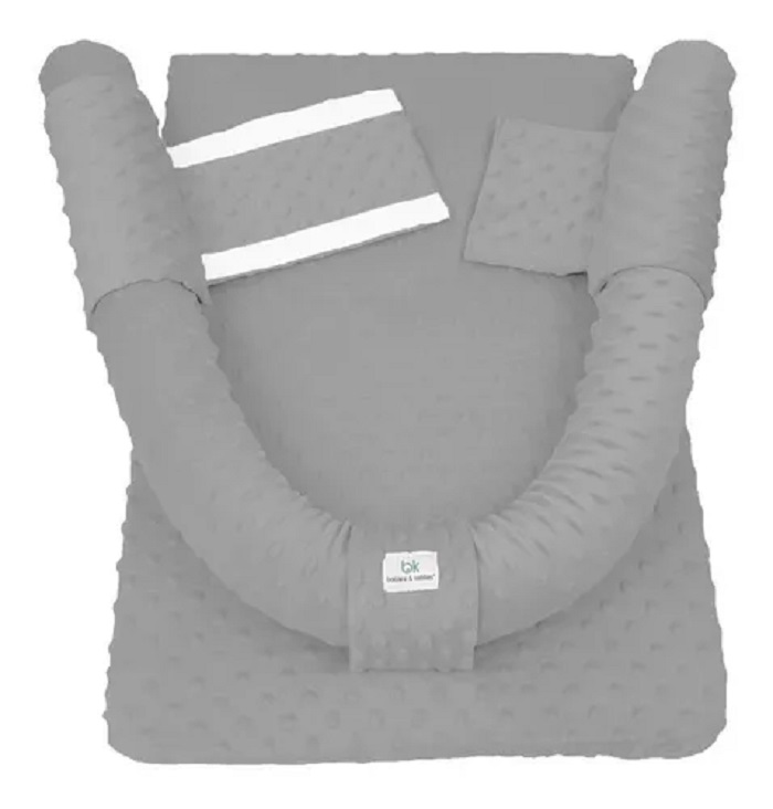 Cojin Antireflujo Colchón Para Bebé Color Gris Oscuro