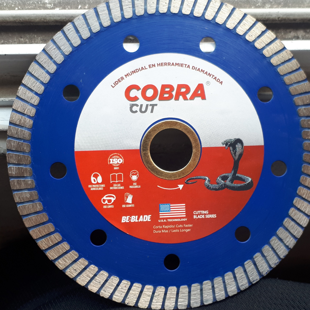 Disco De Diamante Rin Continuo 4-1/2 X 7/8 Cobra Cut Helios