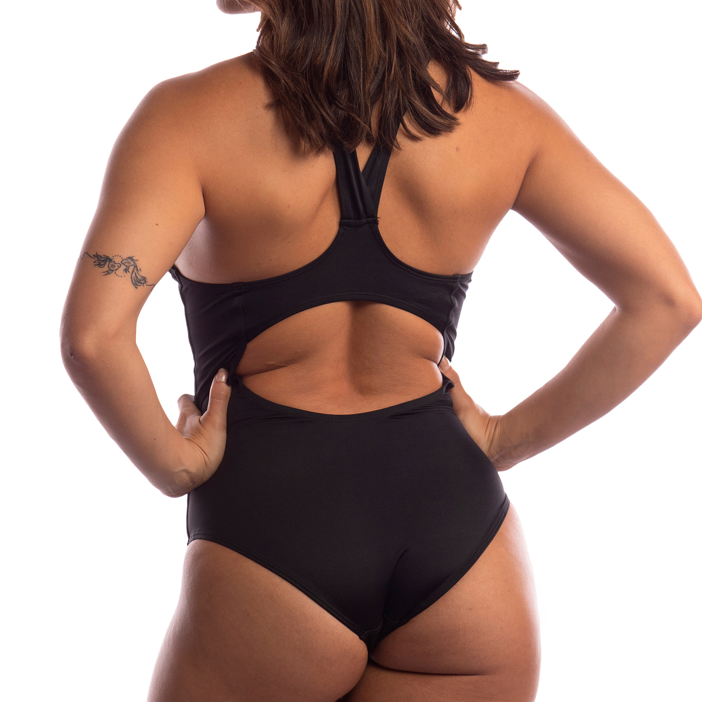 Traje de baño SWF Mujer Negro PBT Natación SWF019.