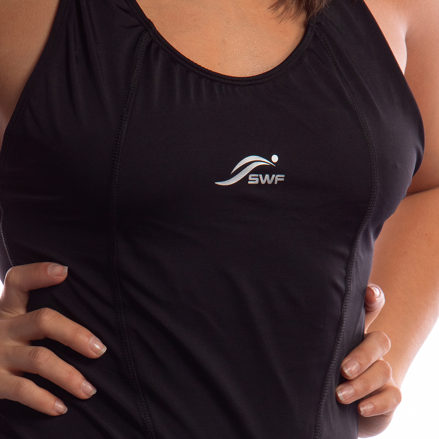 Traje de baño SWF Mujer Negro PBT Natación SWF019.