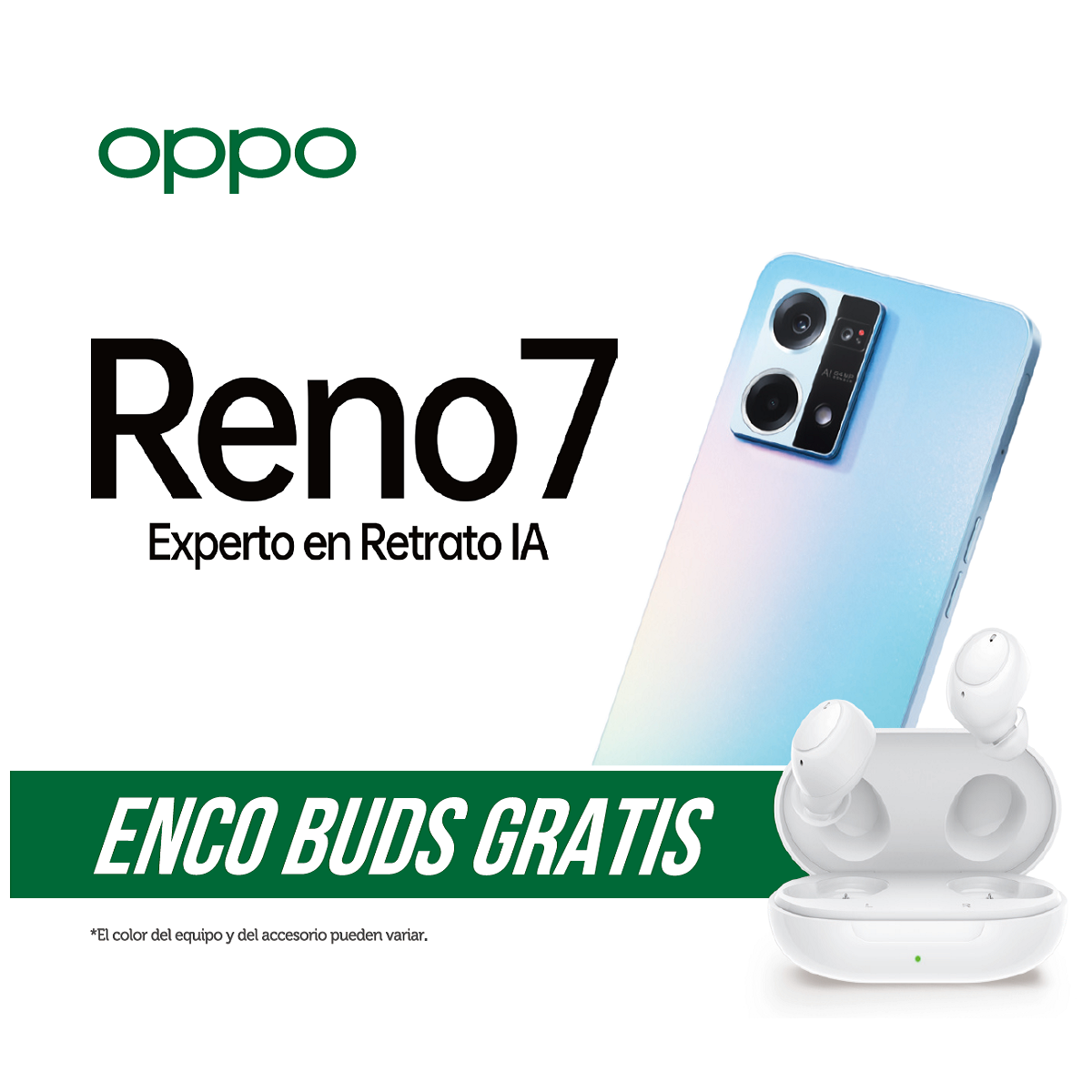 CELULAR OPPO RENO 7 AZUL 6GB + 128GB DESBLOQUEADO