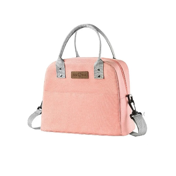 Bolsa De Almuerzo Térmica De Gran Capacidad Lonchera Rosa