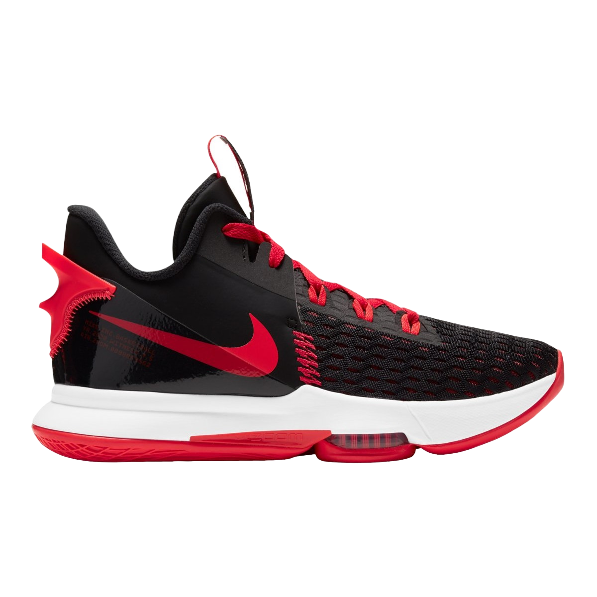 Tenis Nike LeBron Witness V Basquet Hombre Bred Red CQ9380-005