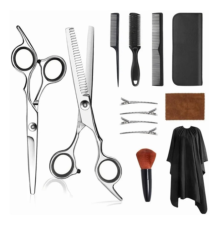 Tijeras Profesionales  Para Peluquero 13 Piezas