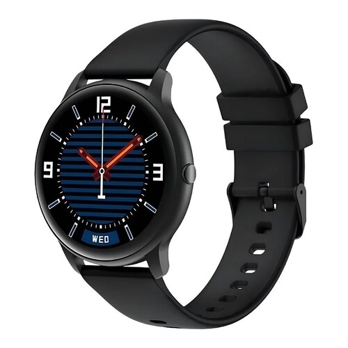 Smartwatch Imilab KW66 Smart Watch 1.28" caja 45.3mm de aleación de zinc black, malla black de silicona