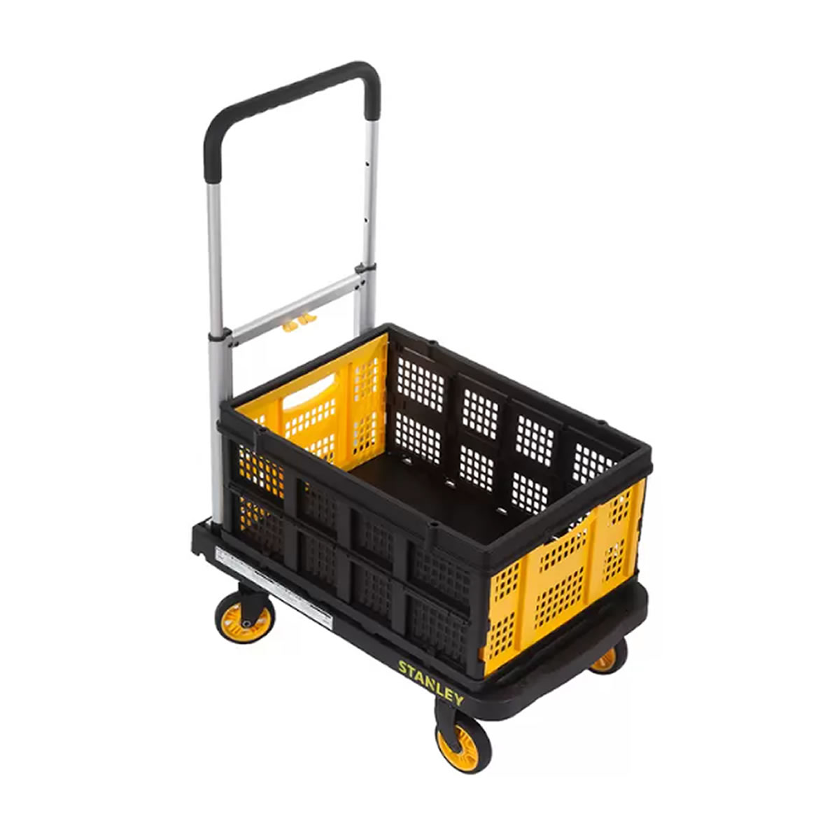 Carretilla Plataforma Plegable+Canastilla Multiusos Stanley