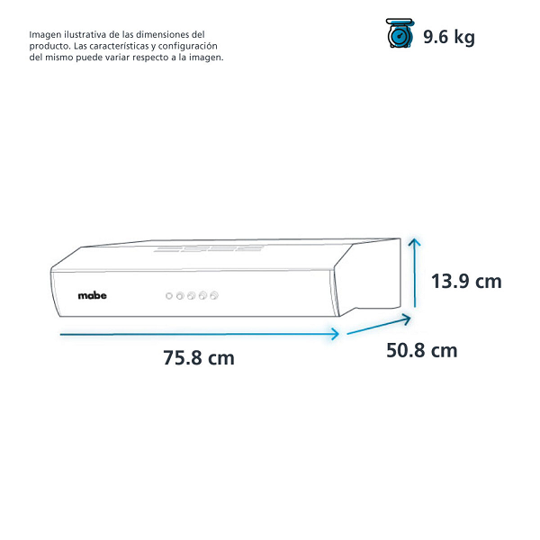 Campana 30 Mabe Cmpuv801ssx Acero Inox