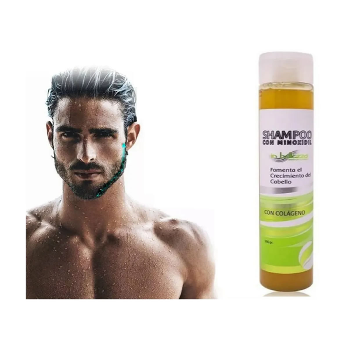 Shampoo Minoxidil Crecimiento Anti-Caída con 3 Activos 500gr