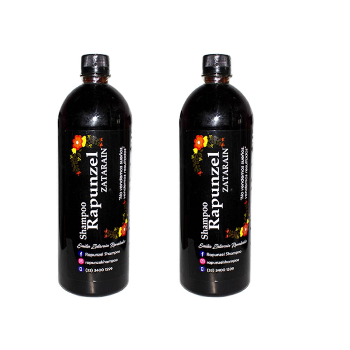 Shampoo Rapunzel Zatarain Original 2 Pza de 1 Lt c/u