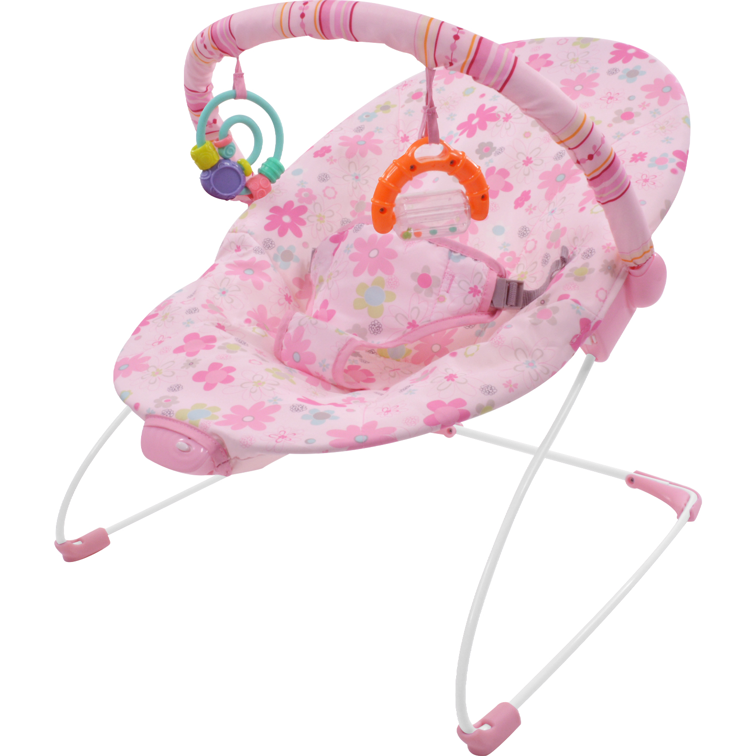 Bouncer Rosa Silla Mecedora Vibradora Para Bebe Portatil Juguetes