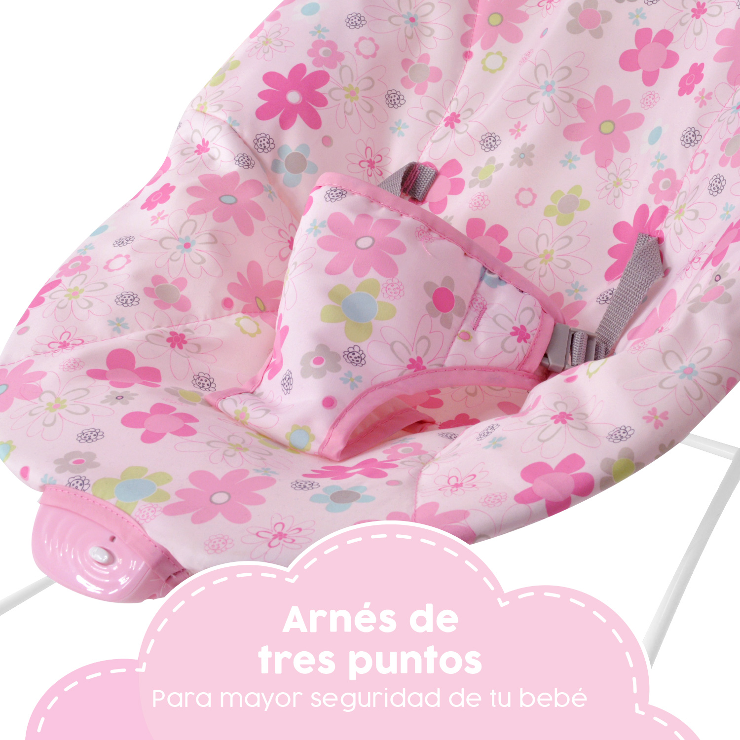 Bouncer Rosa Silla Mecedora Vibradora Para Bebe Portatil Juguetes