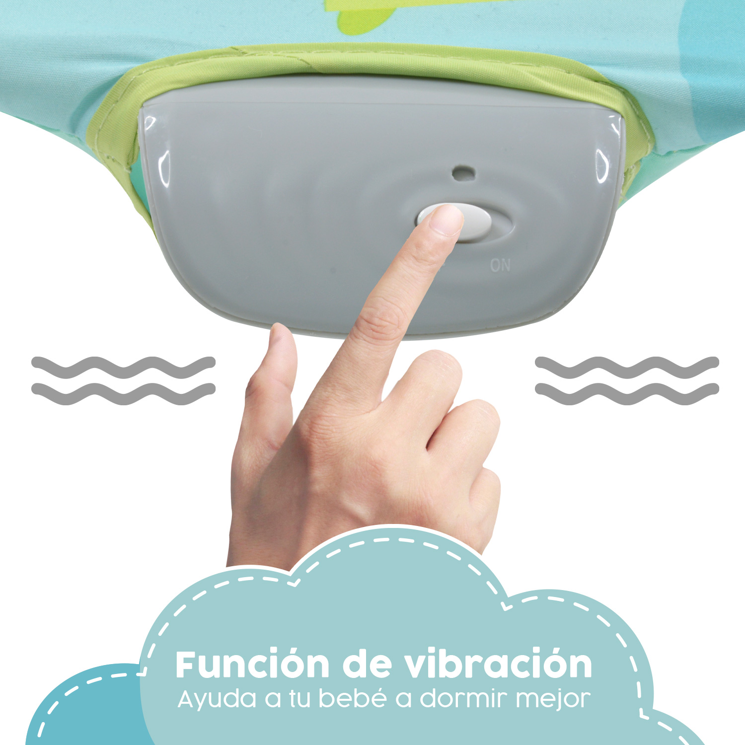 Bouncer Azul Silla Mecedora Vibradora Para Bebe Portatil Juguetes