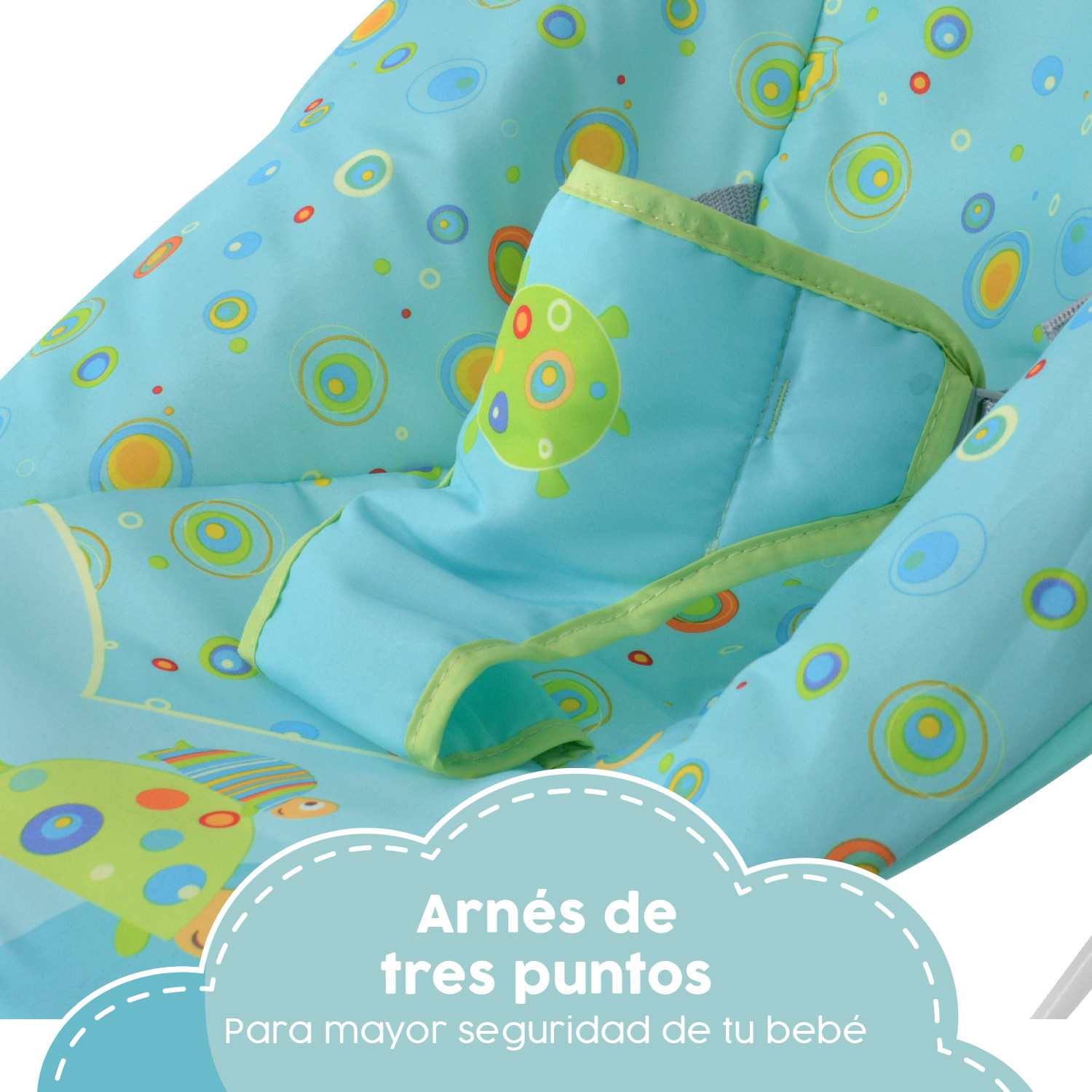 Bouncer Azul Silla Mecedora Vibradora Para Bebe Portatil Juguetes