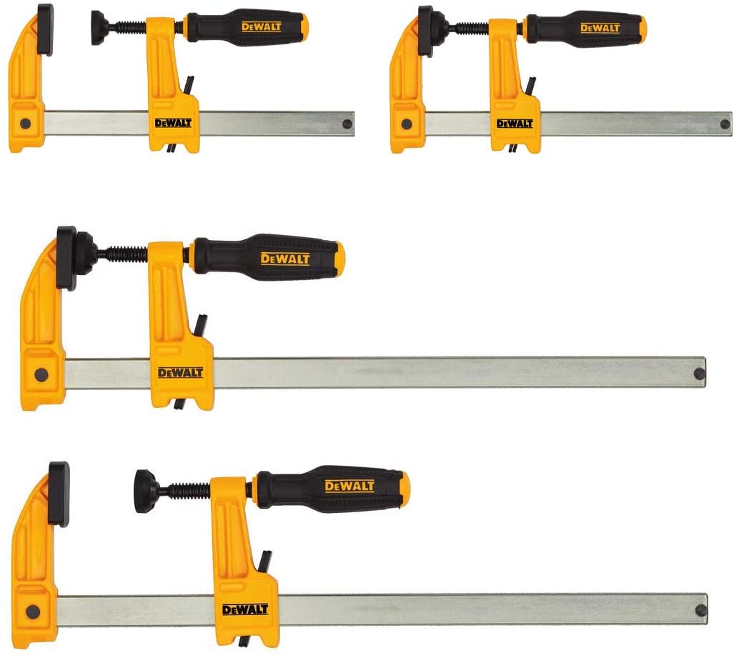 Prensas De Barra 6 Y 12 Pulg De 600lb 4 Pza Dewalt Dwht83855