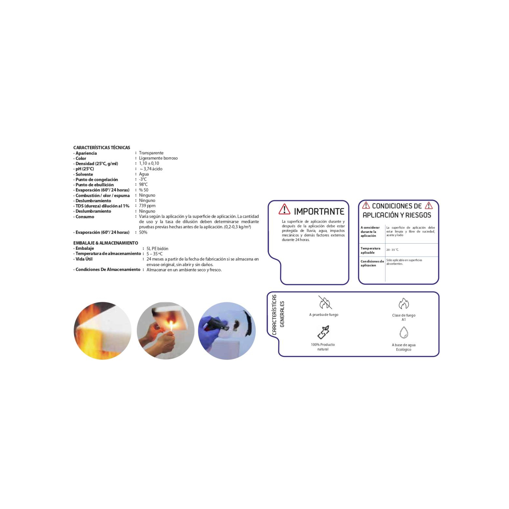 ISONEM ANTI FIRE SOLUTION - Solución no inflamable e ignífuga - 0.5 L.