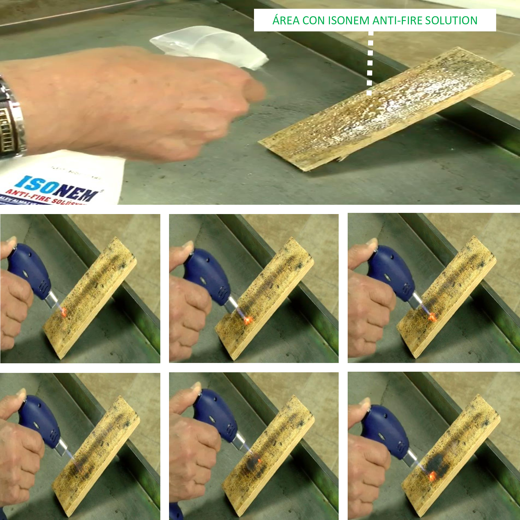 ISONEM ANTI FIRE SOLUTION - Solución no inflamable e ignífuga - 0.5 L.