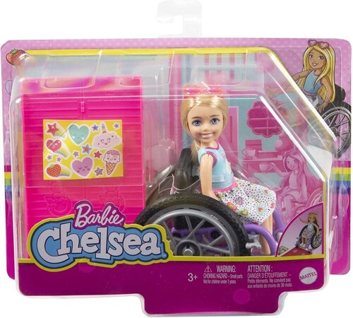 Barbie Chelsea Silla De Ruedas Rubia