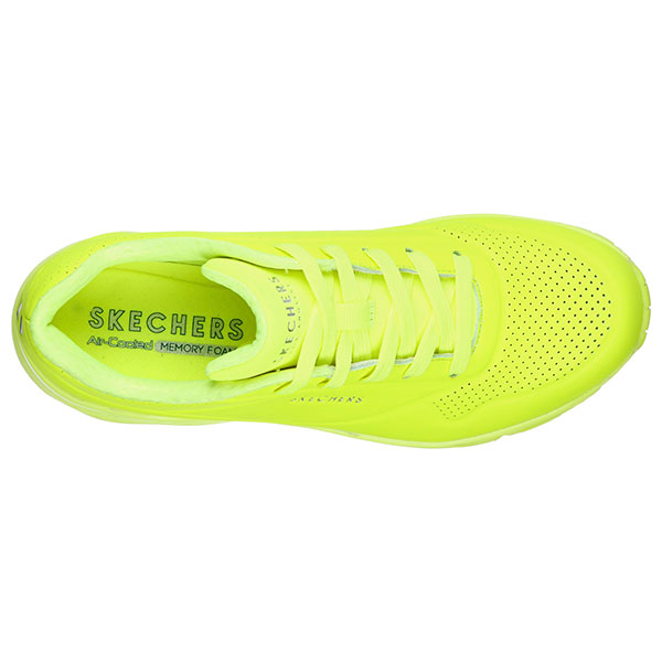 Tenis Skechers Uno-night Shades Neon Amarillo Dama 73667