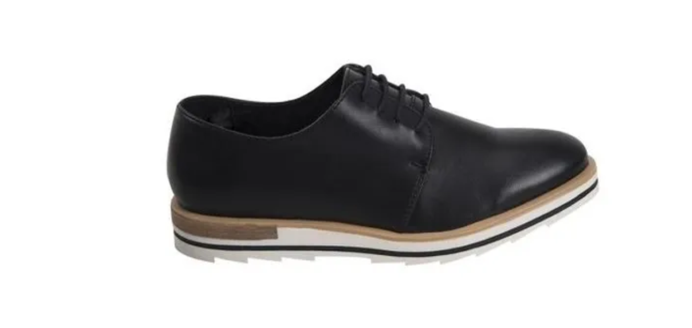 Zapato Choclo Dama Mujer Casual Color Negro Comodo