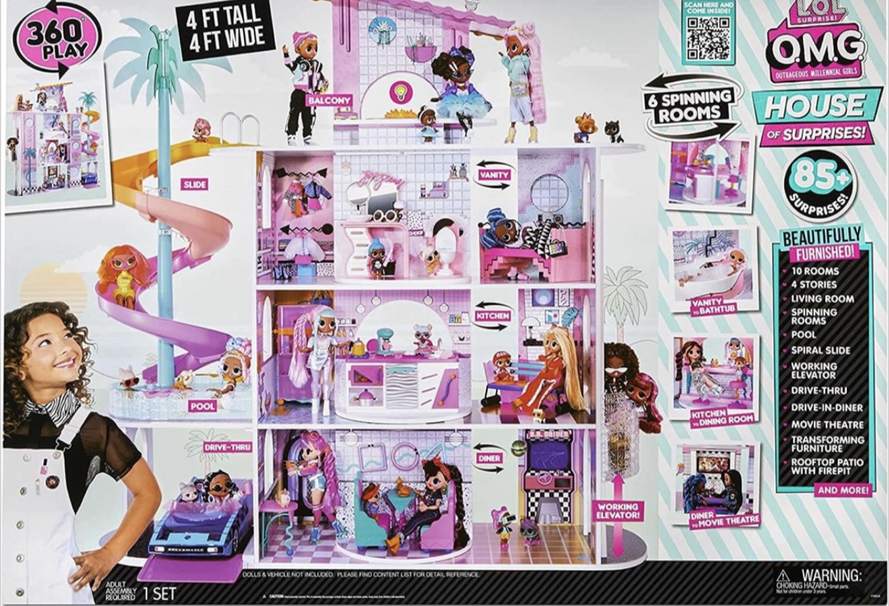 L.o.l. Surprise  Omg Casa De Madera Con Sorpresas  Más De 85 Pzas 