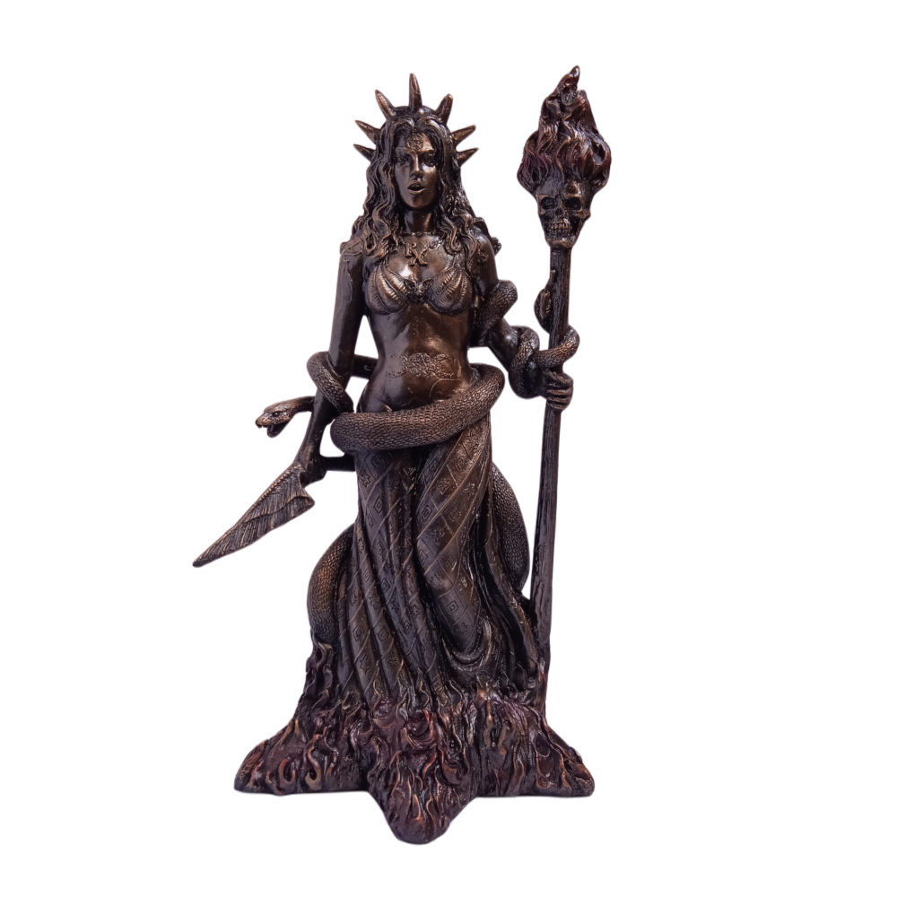 Figura Hecate Con Serpiente EZOR