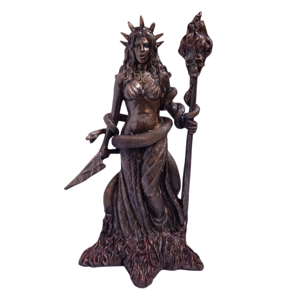 Figura Hecate Con Serpiente EZOR