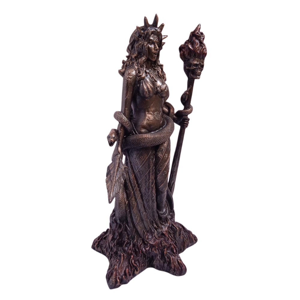 Figura Hecate Con Serpiente EZOR