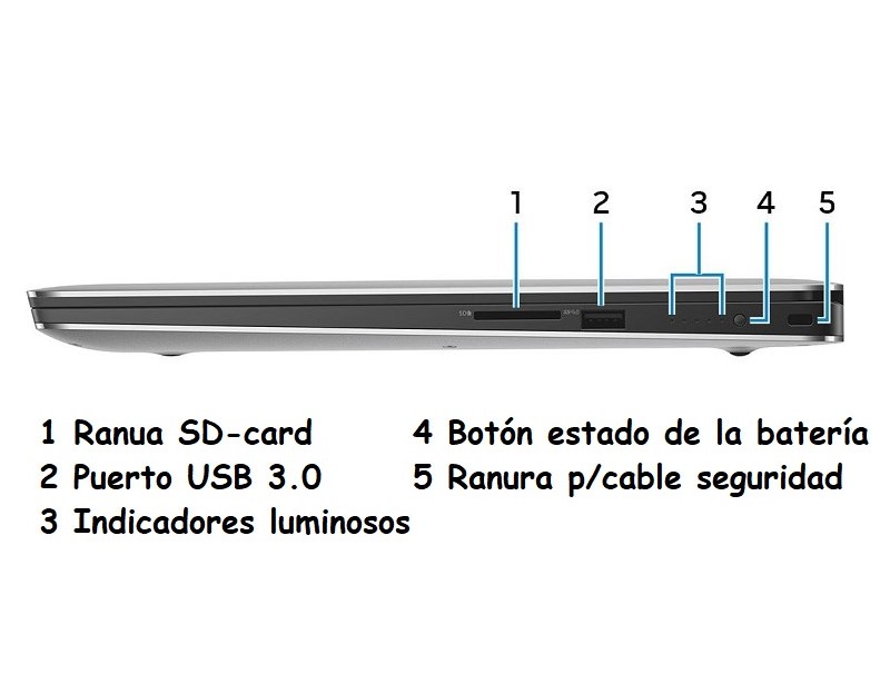 Dell Precision 5520 Core i7-7820hq 2,90 GHz, 16gb Ram 512gb SSD, NVIDIA Quadro M1200 4GB, Pantalla Touch 15.6". Reacondicionado. Grado A 