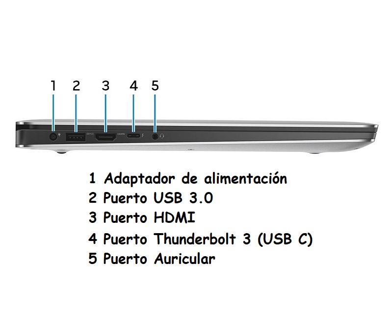 Dell Precision 5520 Core i7-7820hq 2,90 GHz, 16gb Ram 512gb SSD, NVIDIA Quadro M1200 4GB, Pantalla Touch 15.6". Reacondicionado. Grado A 